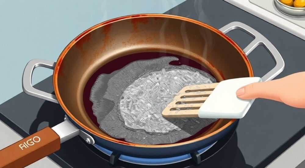 Как почистить сковороду с антипригарным покрытием внутри и снаружи от нагара в домашних условиях