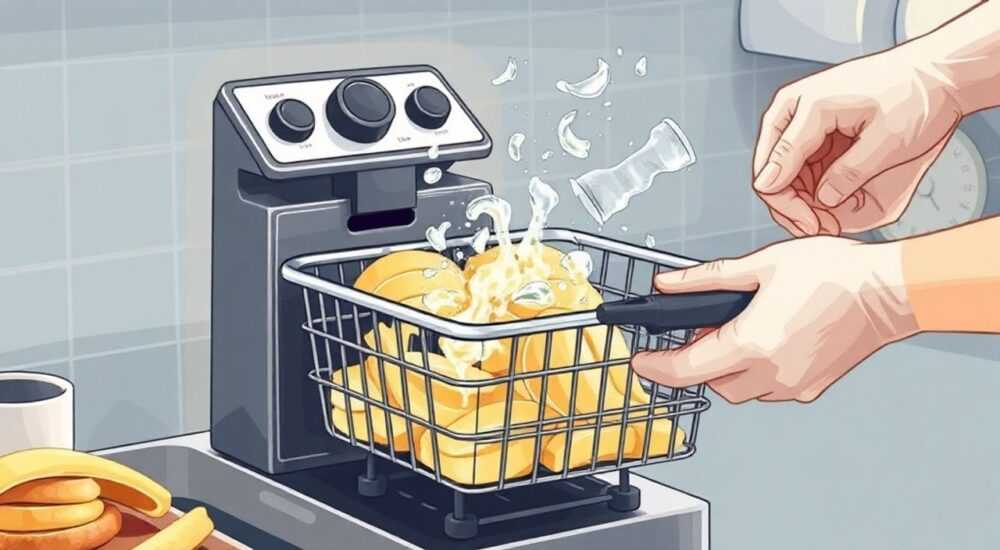 Как помыть фритюрницу с несъемной чашей