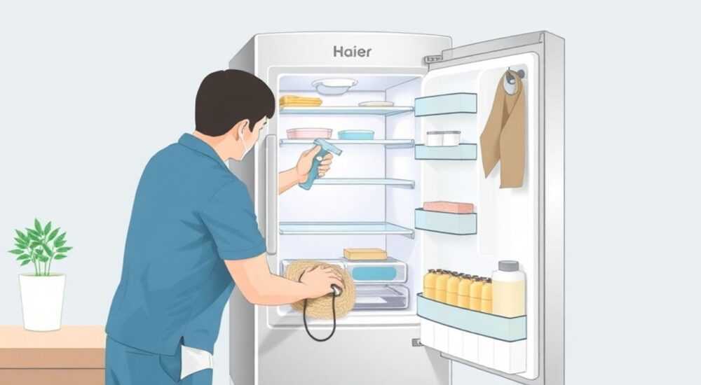 Как помыть холодильник haier