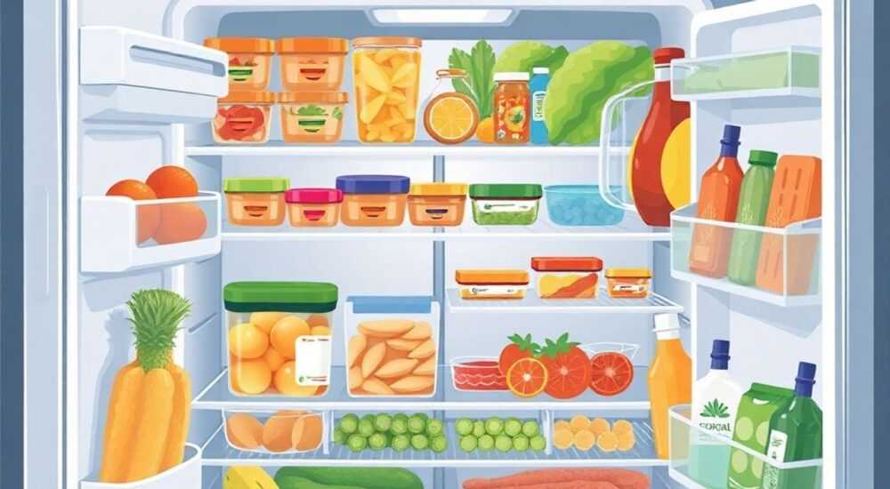 Как распределить продукты в холодильнике