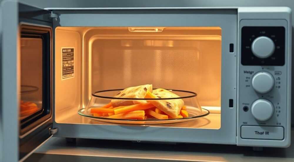 Как разморозить продукты в микроволновке