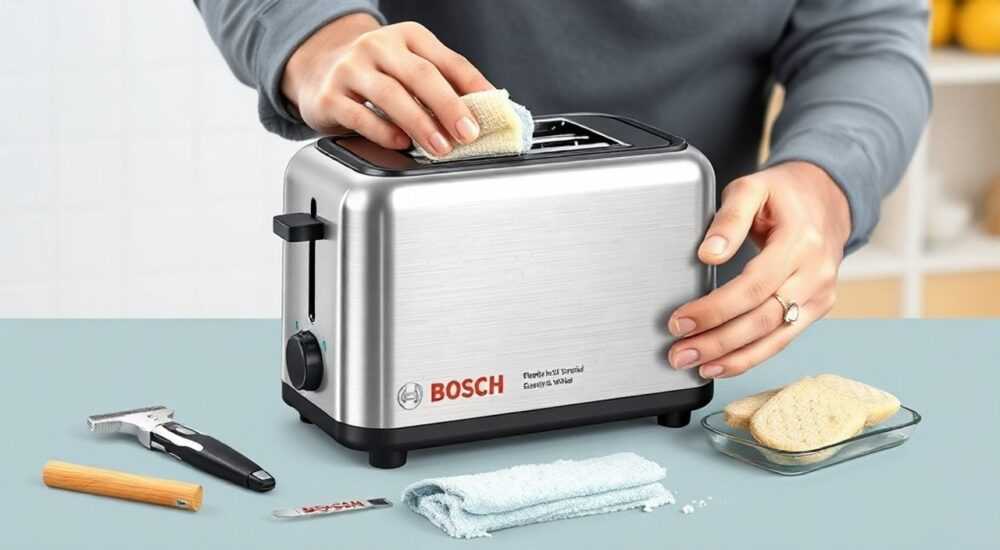 Как разобрать тостер bosch чтобы почистить