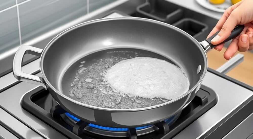 Как снять антипригарное покрытие со сковороды