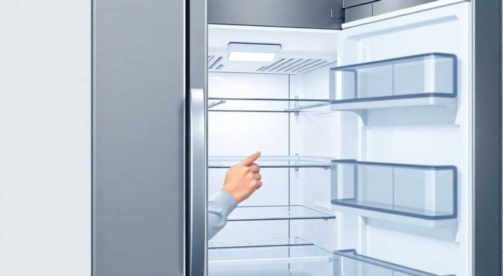 Как снять дверь холодильника самсунг