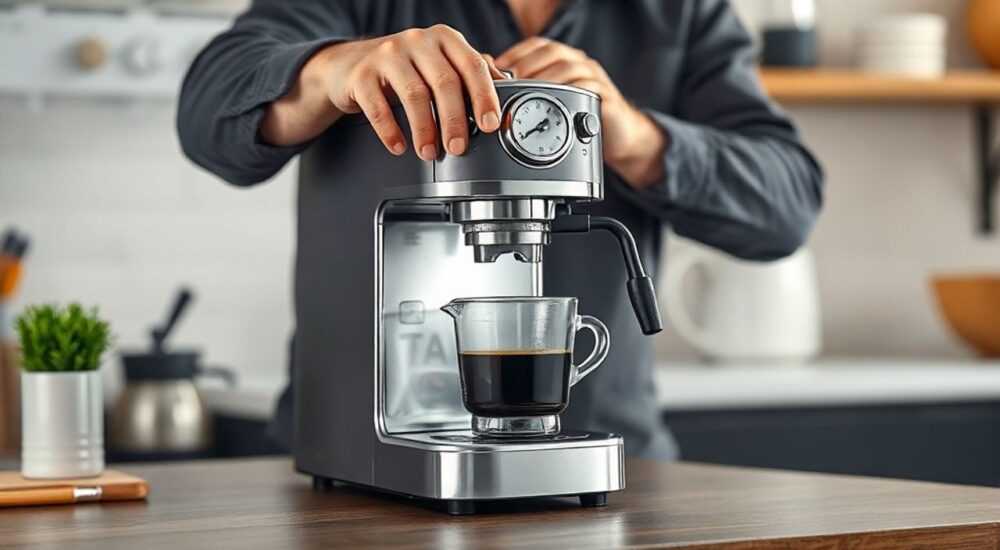 Как снять заварочный блок с кофемашины delonghi