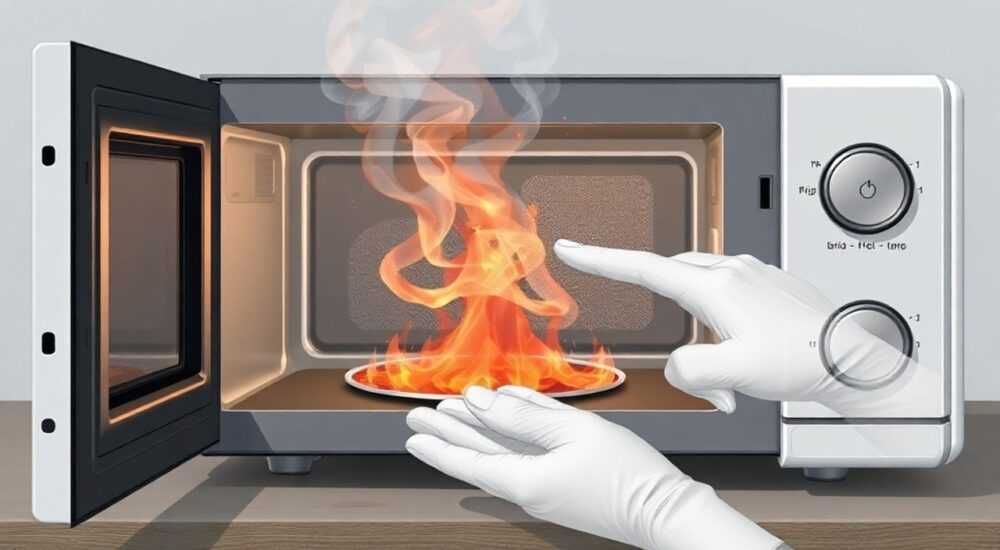Как убрать из микроволновки запах гари