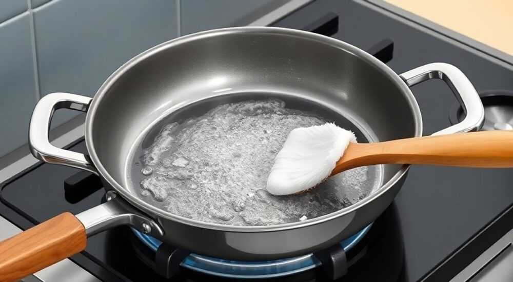 Как удалить антипригарное покрытие со сковороды