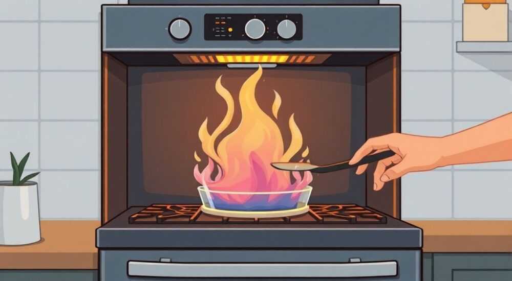 Как включить духовой шкаф горение