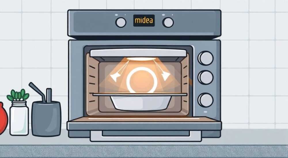 Как включить духовой шкаф midea