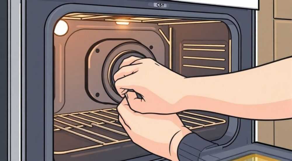 Как вставить уплотнительную резинку в духовой шкаф
