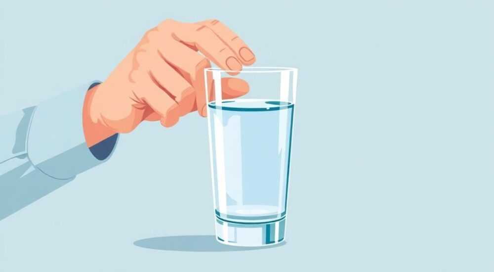 Как выпить стакан воды