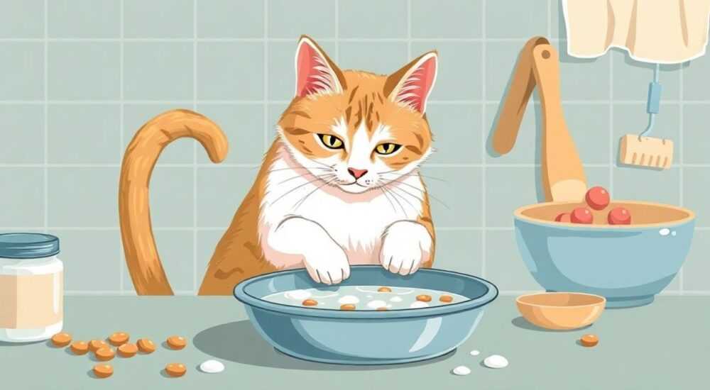 Как заставить кота мыть посуду