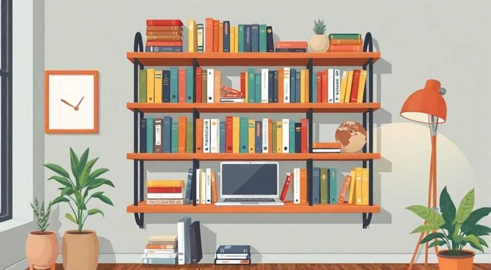 Книжный шкаф в стиле лофт