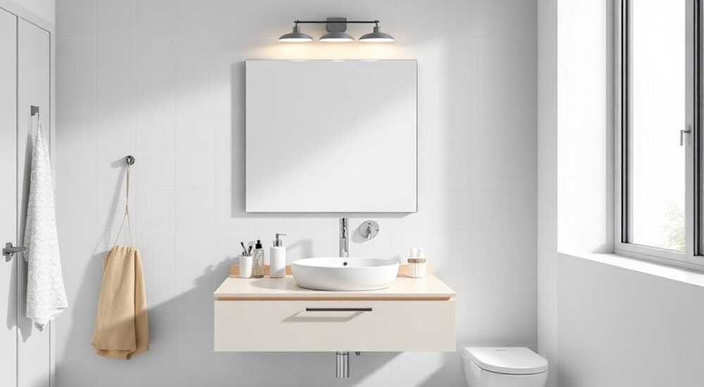 Купить комплект в ванную комнату тумба с раковиной и зеркало