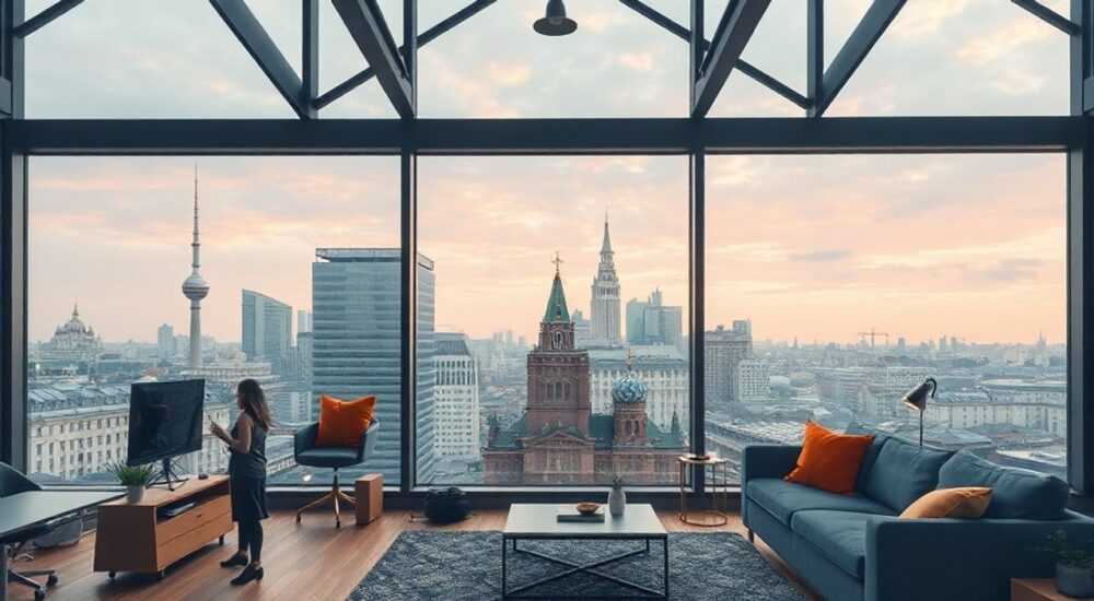 Лофт с видом на москва сити