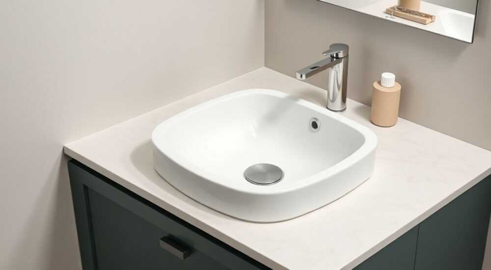 Мебельная раковина ceramicanova element