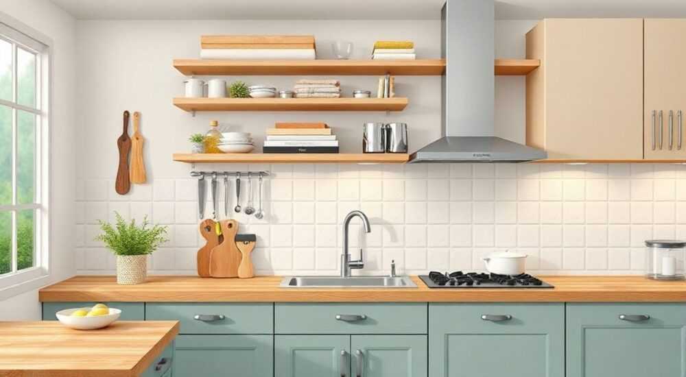 На какие крепления вешать кухонные шкафы