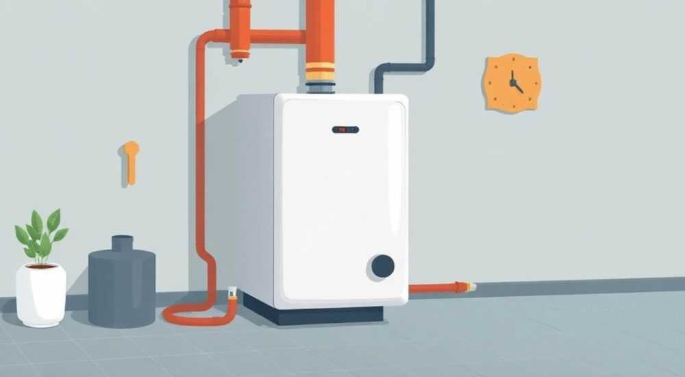 Напольный газовый котел на 100 кв м