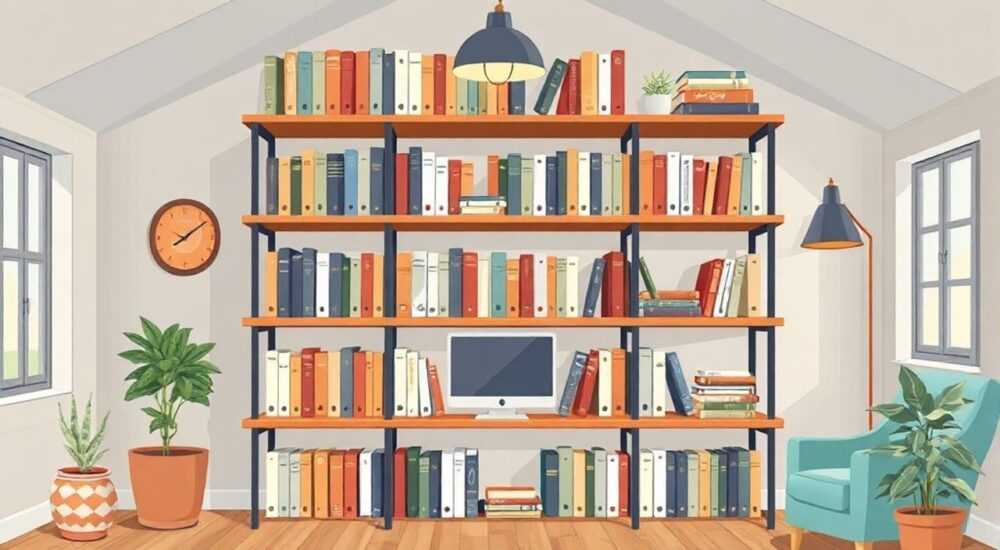 Полки для книг лофт