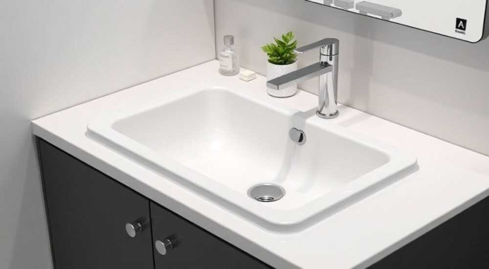 Раковина cersanit moduo slim 80