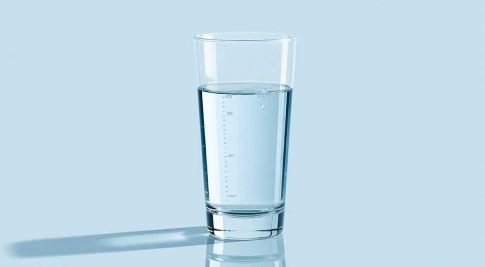 Сколько мг воды в стакане