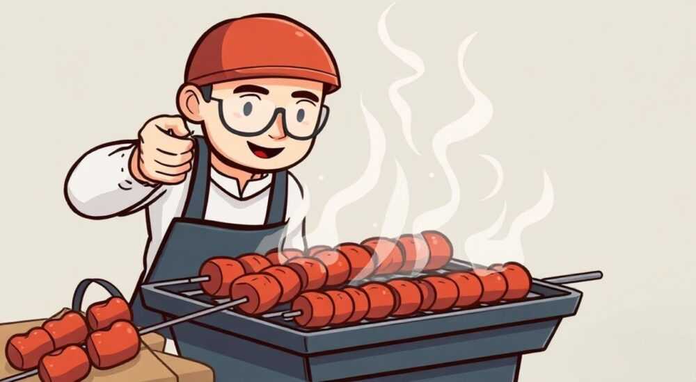 Сколько жарятся купаты на гриле