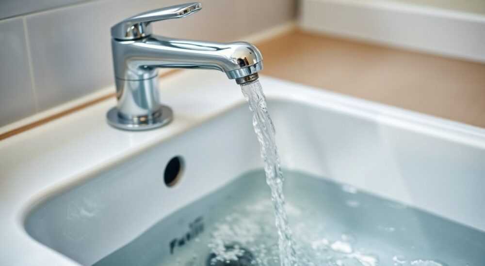 Слив воды с раковины