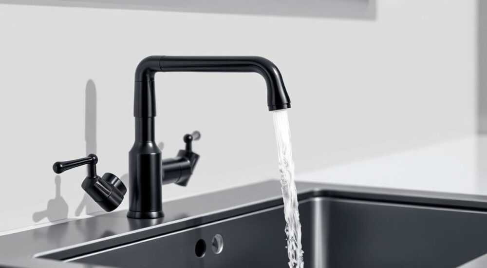 Смеситель для раковины am pm черный