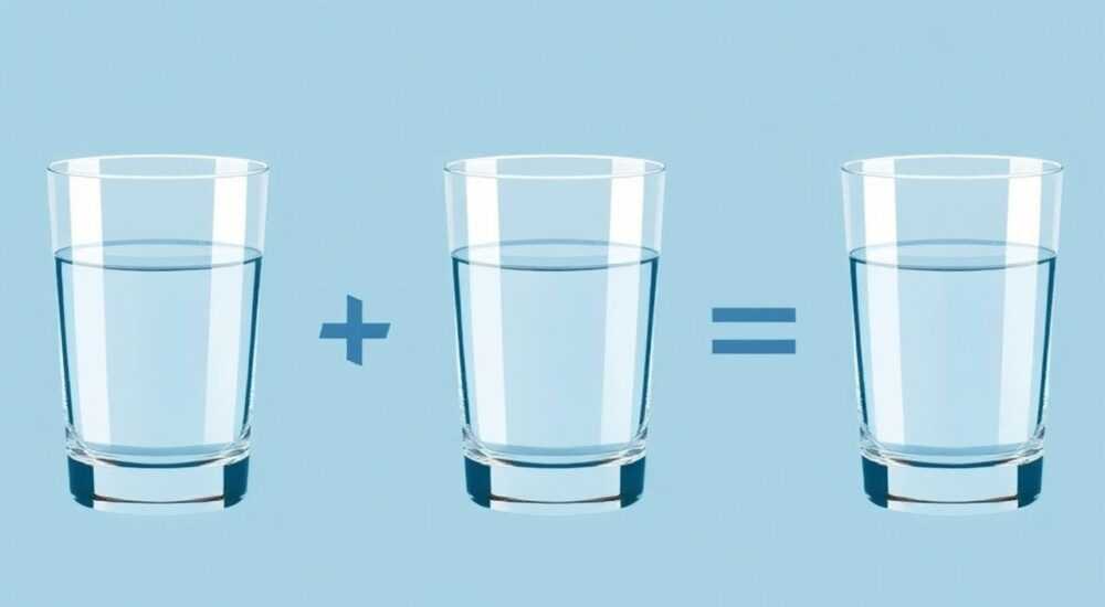 Три стакана воды это сколько литров