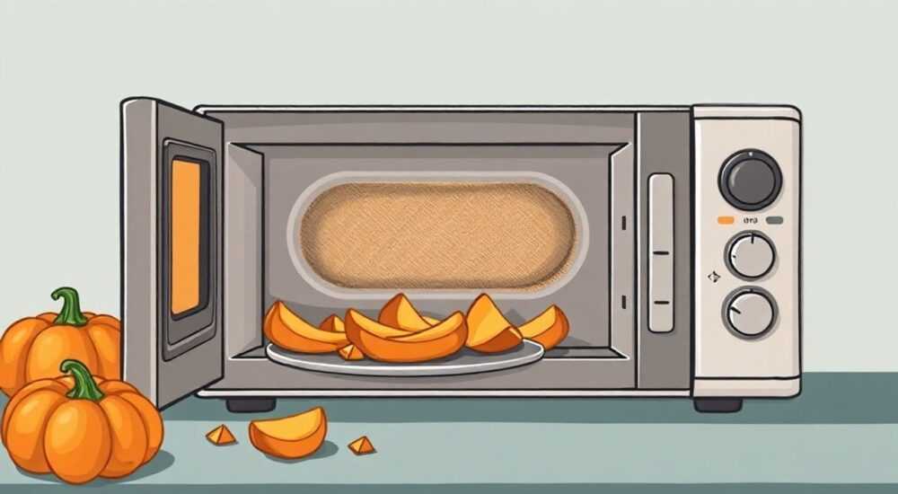 Тыква в микроволновке кусочками сколько