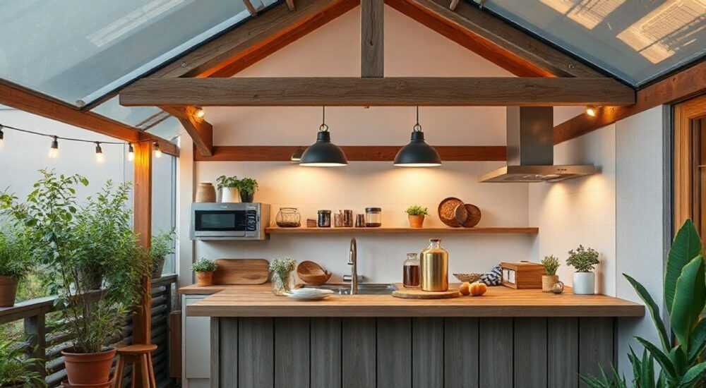 Уличная кухня лофт