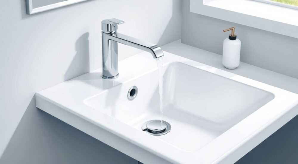 Установка раковины grohe