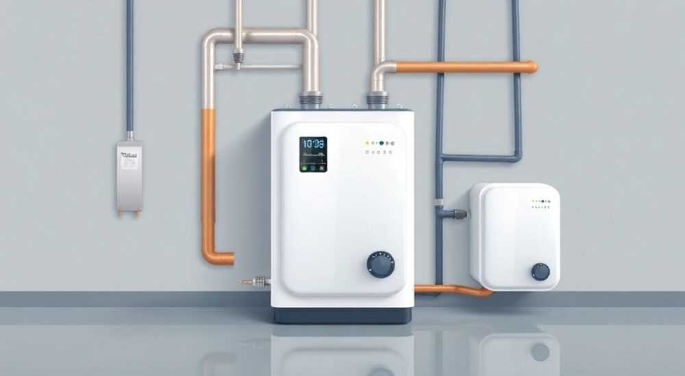 Устройство двухконтурного газового котла напольного