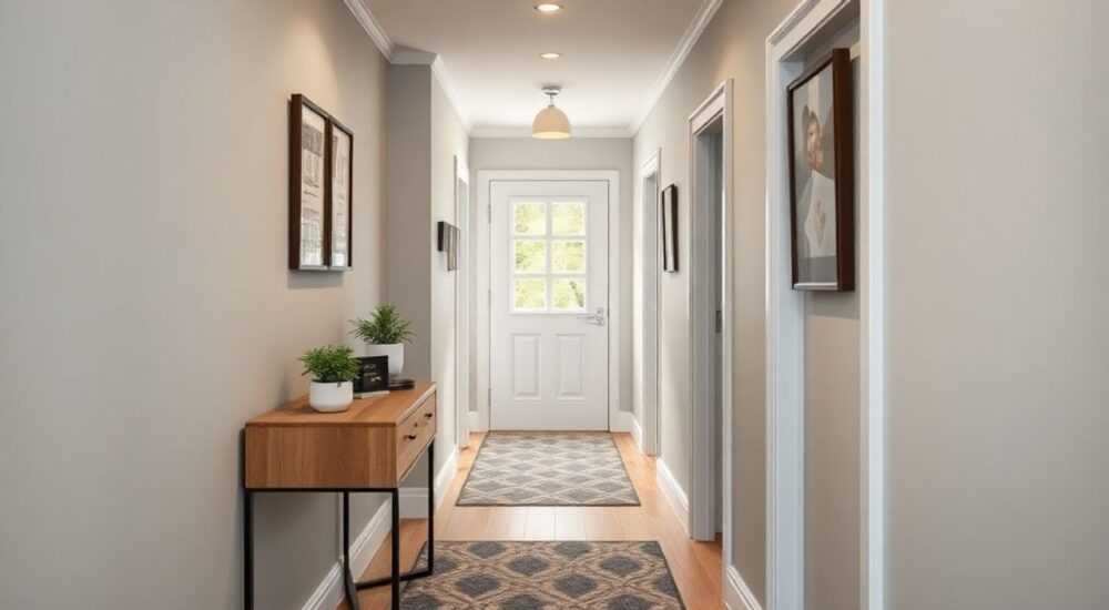 Узкая прихожая дизайн интерьера