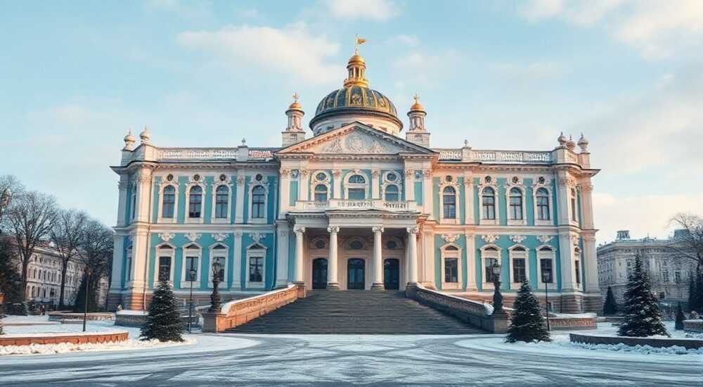 В каком архитектурном стиле построен зимний дворец в петербурге архитектор в растрелли