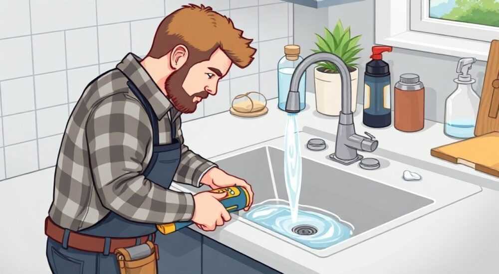 В раковине не уходит вода что делать в домашних условиях на кухне