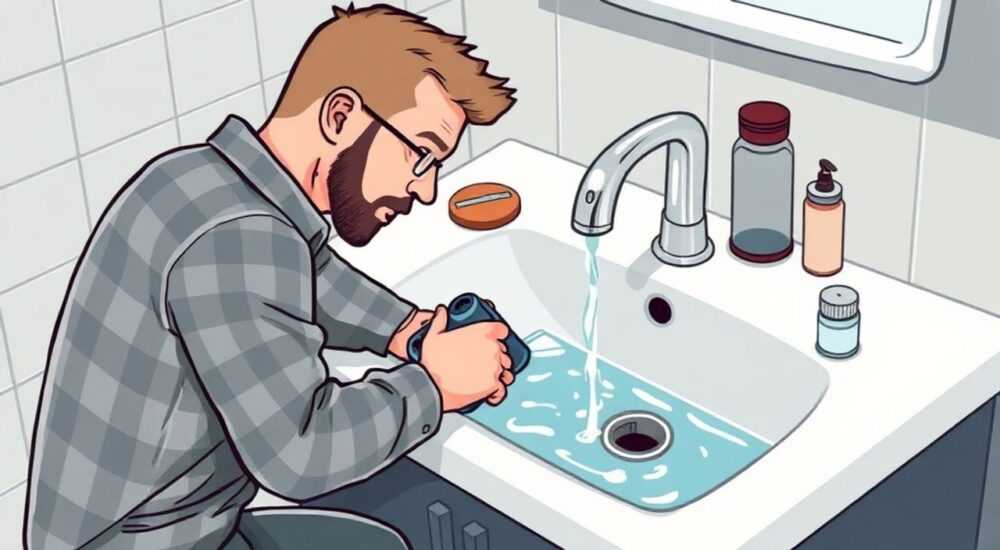 Вода в раковине не уходит что делать в домашних условиях