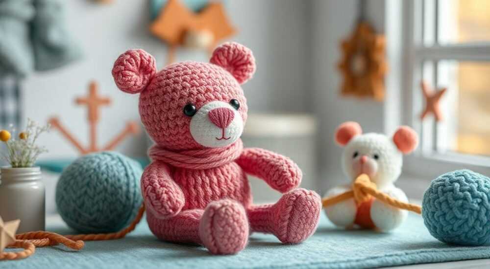 Вязаная интерьерная игрушка
