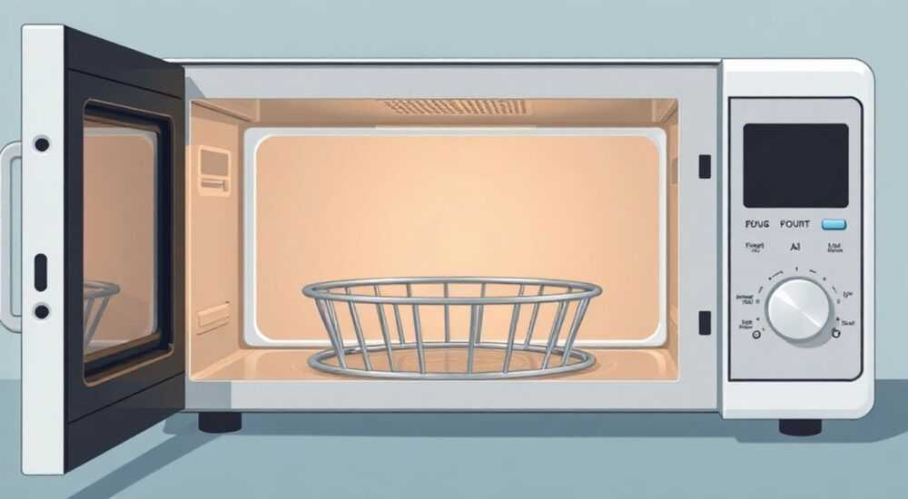 Зачем в микроволновке металлическая подставка