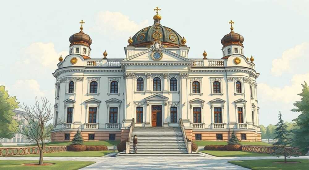 Здание кунсткамеры архитектор