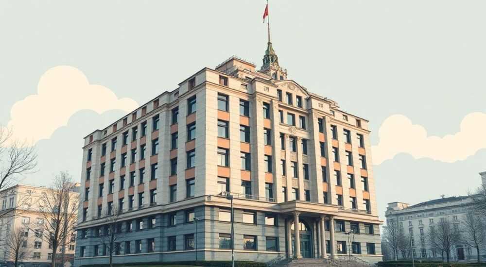 Здание в стиле конструктивизм в москве