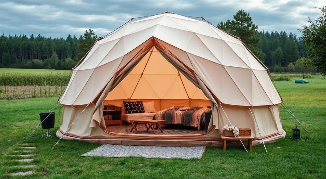 10 Бюджетных материалов для Glamping dome