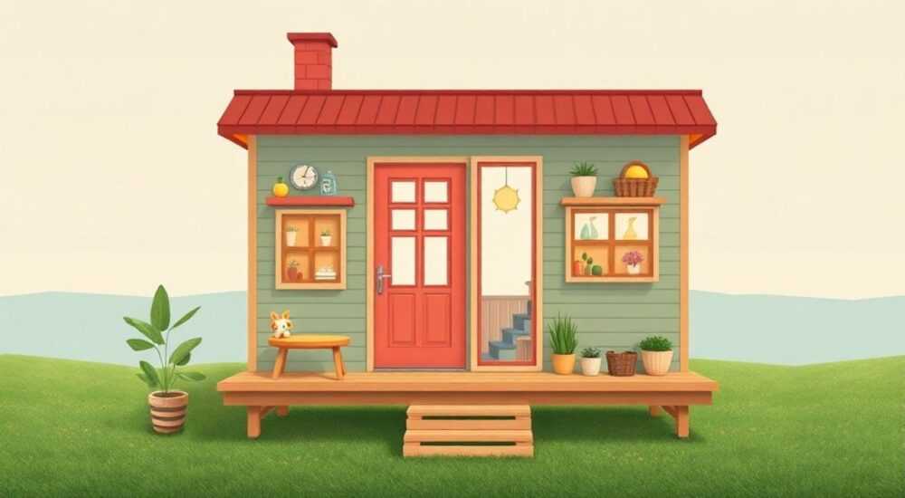 10 Идей колористического tiny‑house для каркасных домов