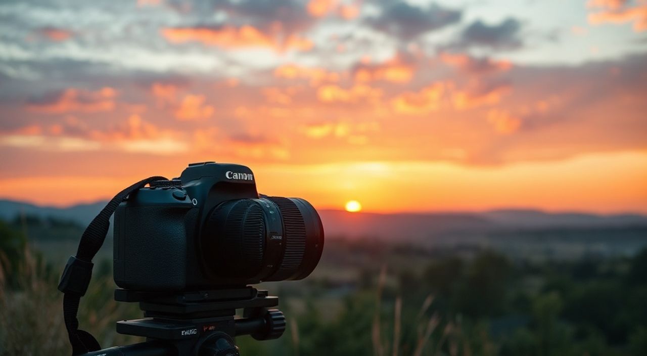 10 Настроек canon r5 для пейзажа на закате