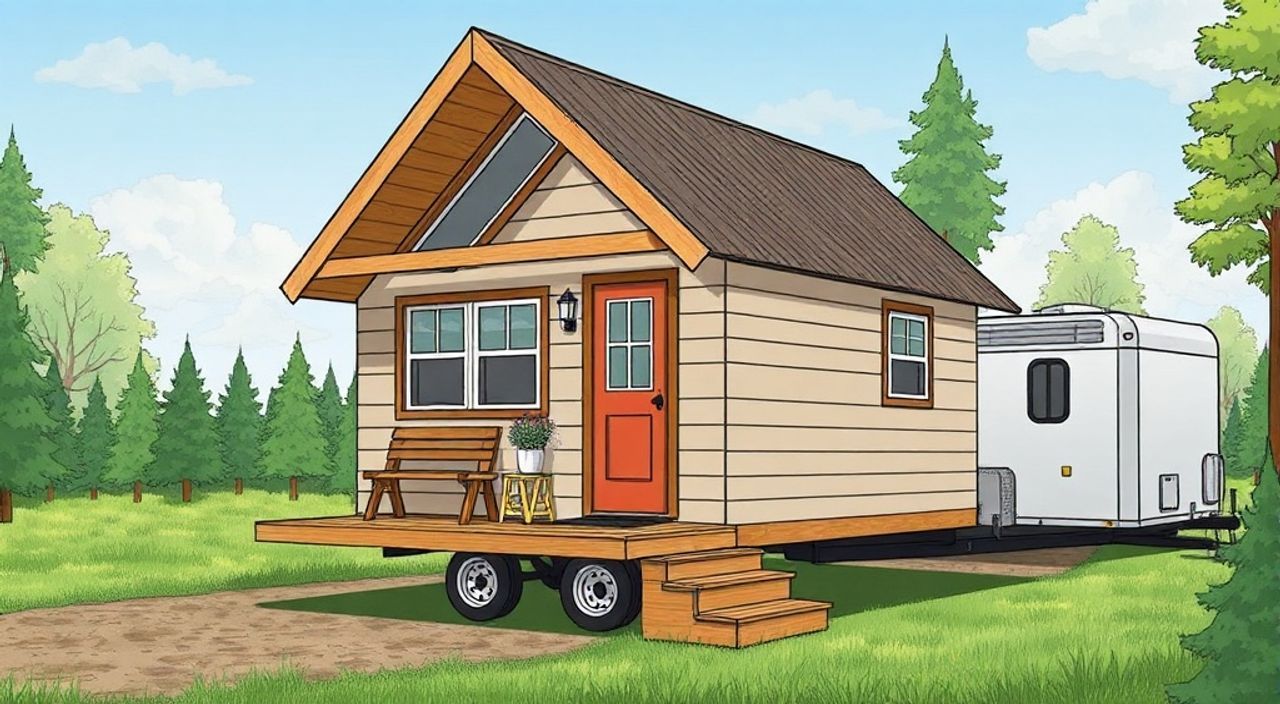 10 Шагов, чтобы собрать A-frame мини-дом на трейлер-парке
