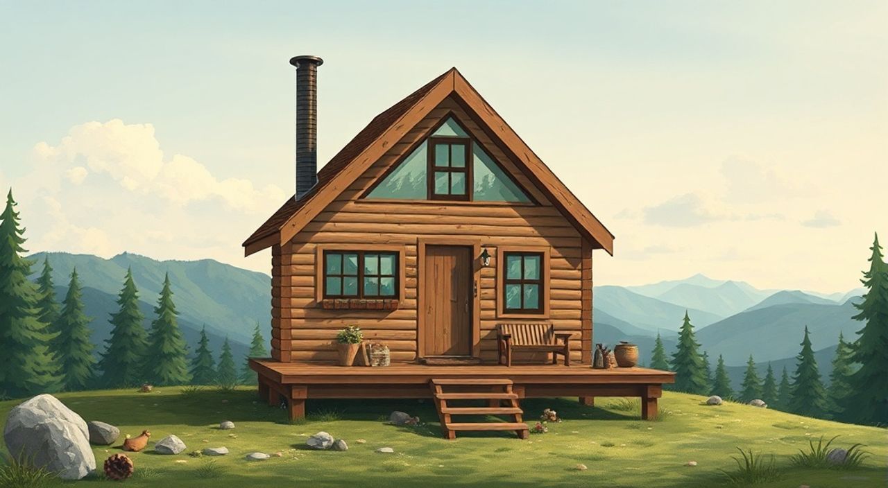 10 Шагов, чтобы собрать A-frame мини-дом в горах