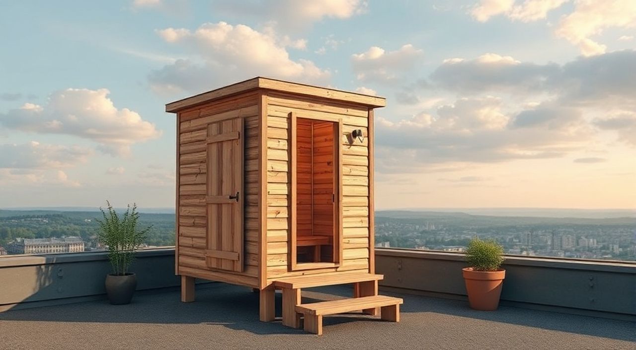 10 Шагов, чтобы собрать баня-tiny на крыше городского дома