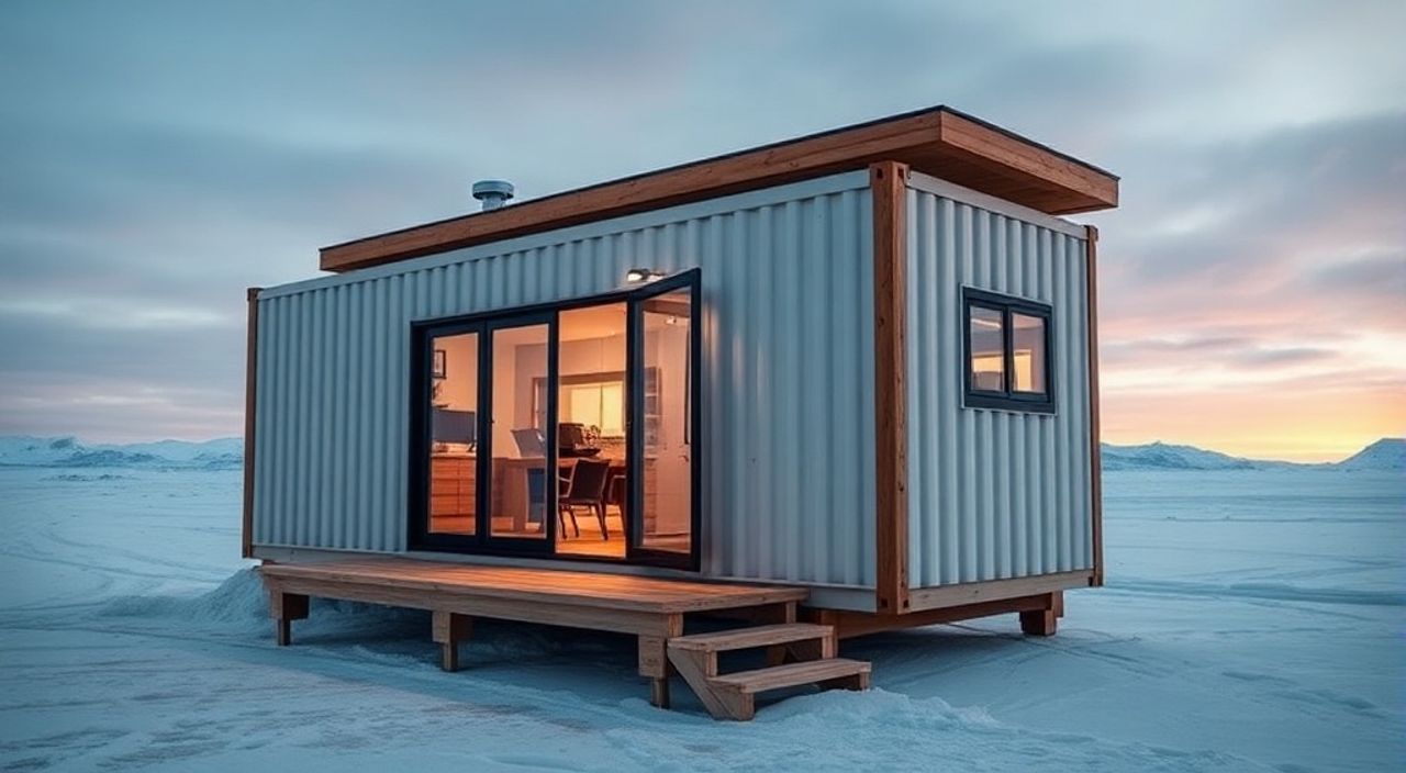10 Шагов, чтобы собрать дом-контейнер 40ft для арктики