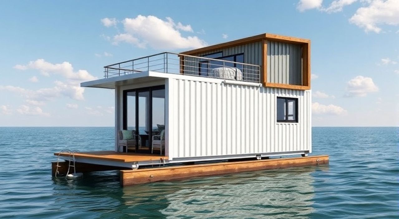 10 Шагов, чтобы собрать дом-контейнер 40ft на воде