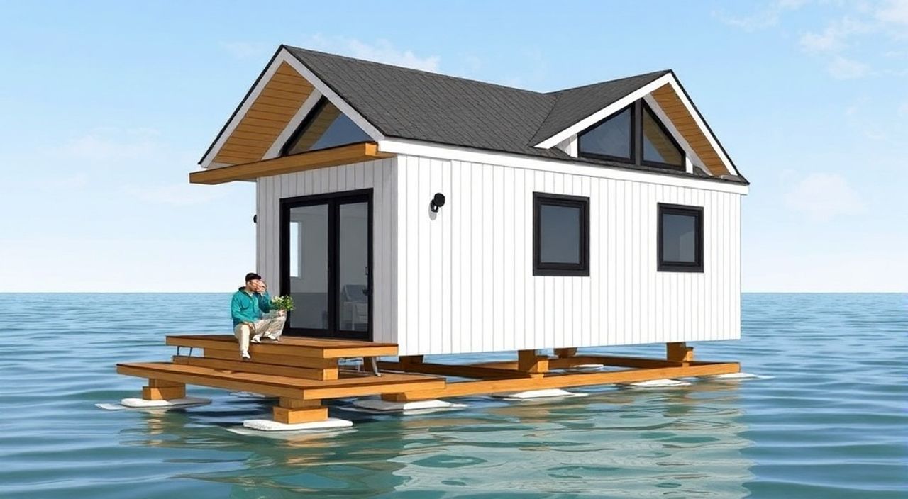 10 Шагов, чтобы собрать дом-модуль на полозьях на воде